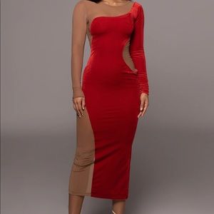 Jluxelabel LIMITED EDITION RED THELMA DRESS